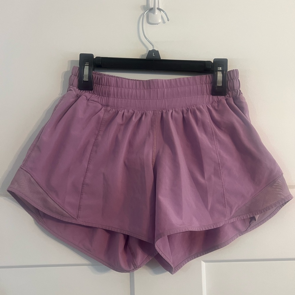Lululemon Hotty Hot Shorts, Size 4, Light Purple Color, EUC 💜💜💜